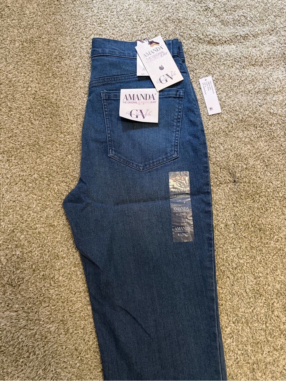 Gloria Vanderbilt Amanda Boot Cut Jeans - Dark Blue